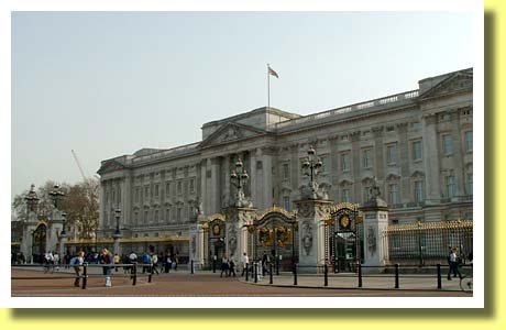 王宮としてのバッキンガム宮殿 ロンドン イギリス